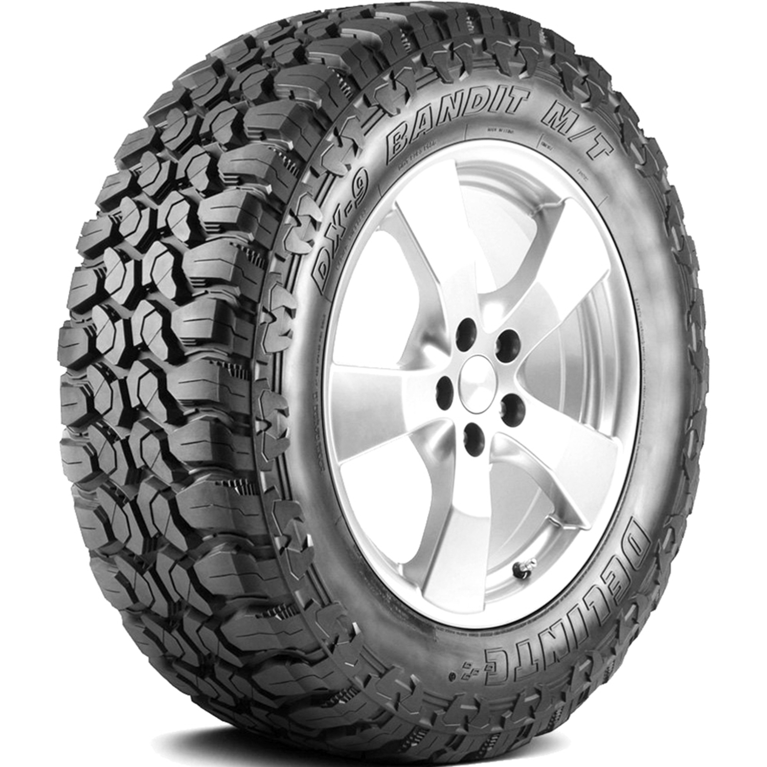 Delinte DX-9 Bandit M/T LT 33X12.50R18 118Q E (10 Ply) MT Mud Terrain Tire