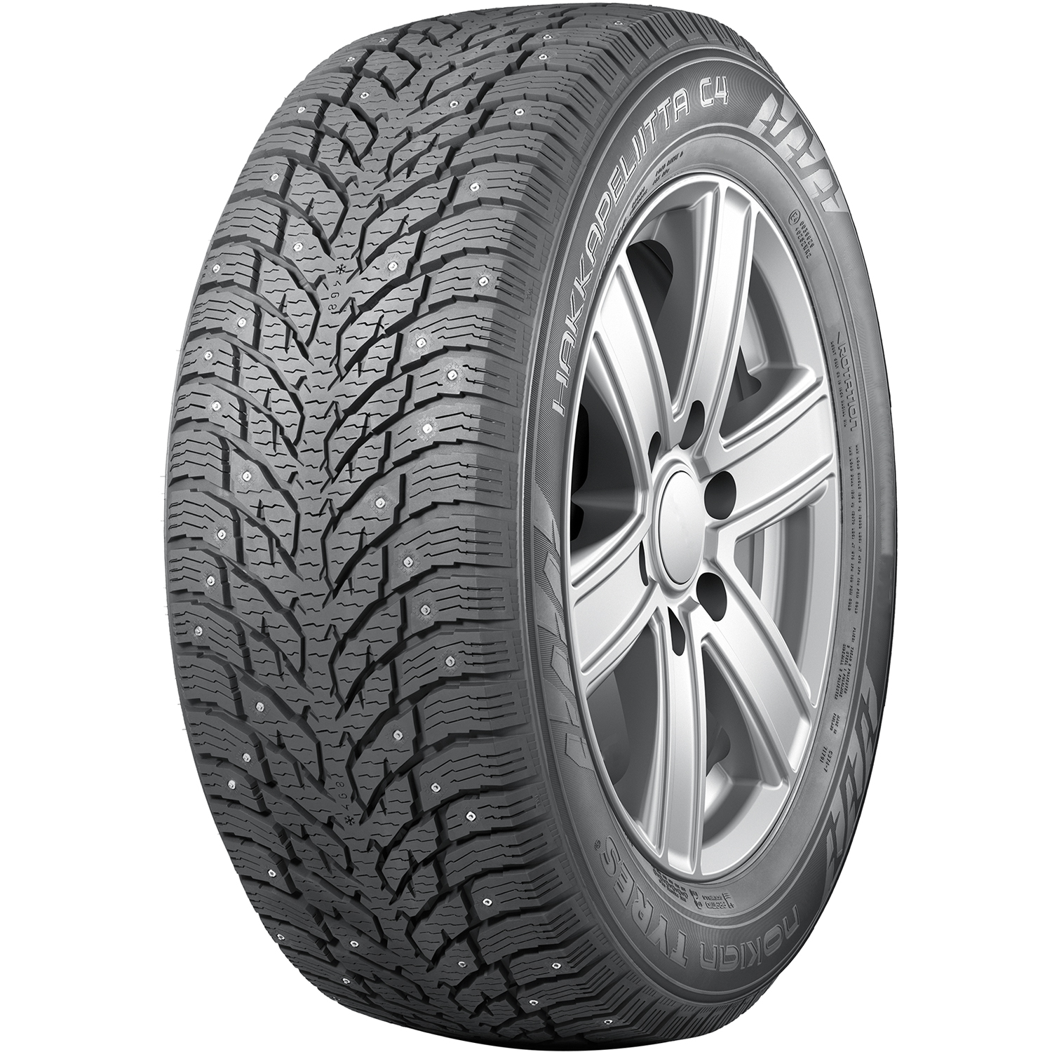 Nokian Tyres Hakkapeliitta C4 195/70R15 104/102R D (8 Ply) (Studded) Winter Tire