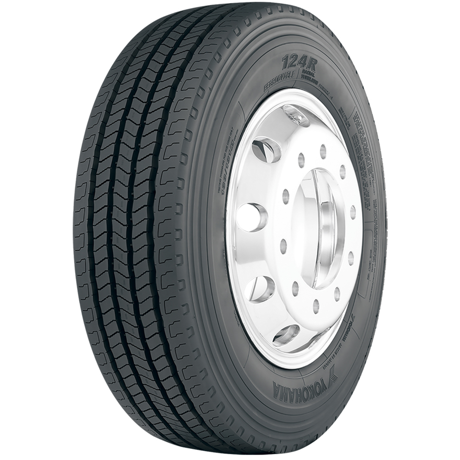 Yokohama 124R 255/70R22.5 140/137J H (16 Ply) All Weather Tire