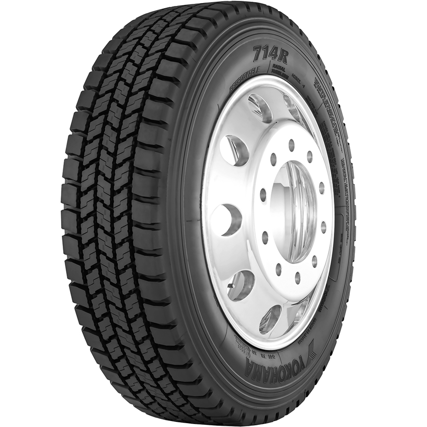 Yokohama 714R 225/70R19.5 128/126L G (14 Ply) AS A/S All Season Tire